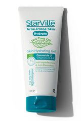 STARVILLE ACNE PRONE TEA TREE OIL HYDRATING GEL WITH CERAMIDE 3 VIT B&E FOR OILY SKIN 200GM