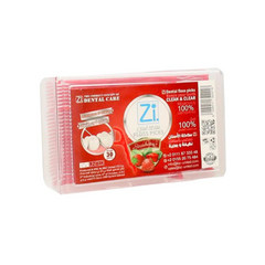 ZI خلة اسنان بلاستيك فراولة 30عود