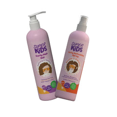 SUPER KIDS CURL REVIVING SET (CURLY HAIR GEL 250ML + CURL REFRESHING SPRAY 250ML )