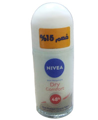 NIVEA DRY COMFORT ANTI-PERSPIRANT ROLL-ON 50ML DISC 15%