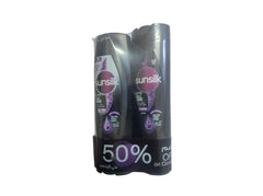 SUNSILK STUNNING BLACK SHINE (SHAMPOO +CONDITIONER) 350ML