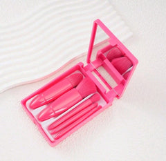 SHEIN 5PCS/SET MIRROR MAKEUP BRUSH SET