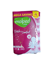 MOLPED FRESH & COMFORT ULTRA THIN 24 PADS LONG 8H ODOR CONTROL