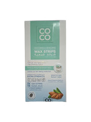 COCO WAX STRIPS ALMOND FOR SENSITIVE SKIN 10 WAX STRIPS