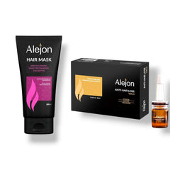 ALEJON ANTI HAIR LOSS VIALS 3ML * 15 VIALS + ALEJON HAIR MASK 200ML OFFER