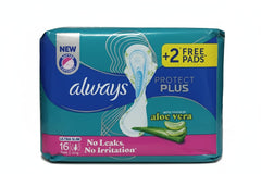 ALWAYS PROTECT PLUS ALOE VERA LONG 16 PADS