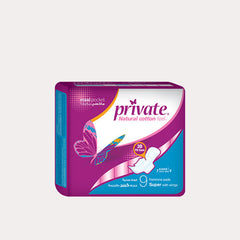 PRIVATE MAXI NATURAL COTTON 9 SUPER