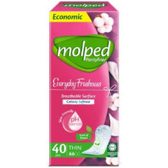 MOLPED PANTYLINER EVERYDAY FRESHNESS THIN UNSCENTED 40PCS