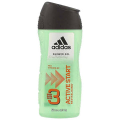 ADIDAS ACTIVE START 3IN1 (BODY-HAIR-FACE) SHOWER GEL 250ML