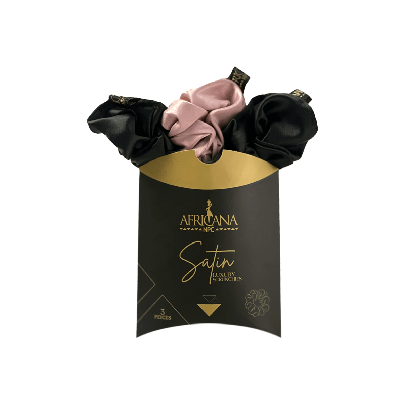 AFRICANA SATIN SCRUNCHIES 3PCS - Anwar Store