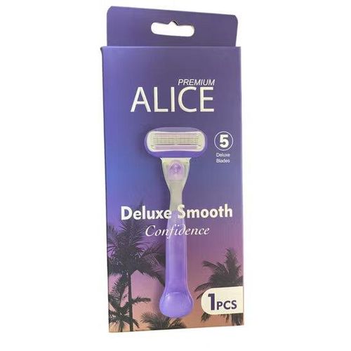 ALICE DELUXE SMOOTH CONFIDENCE 5 DELUXE BLADES 1PCS - Anwar Store