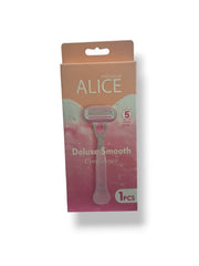 ALICE PREMIUM DELUXE SMOOTH CONFIDENCE 5 BLADES 1 PCS - Anwar Store