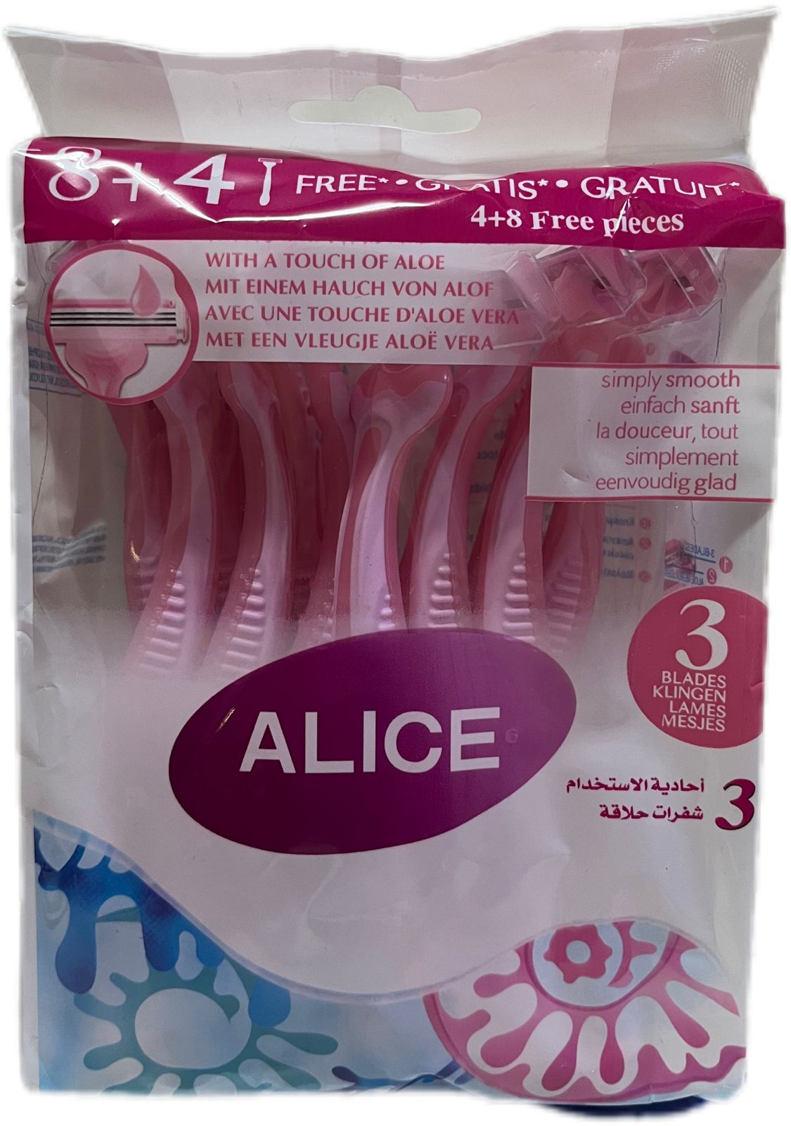 ALICE SHAVING KIT 8+4 BLADES - Anwar Store