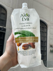 Aloe Eva Hair Mask with Aloe Vera & Moroccan Argan Oil 250 g | ماسك للشعر إيفا 250 جم - Anwar Store