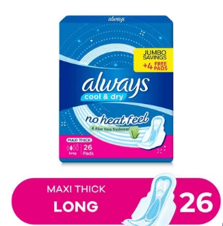 ALWAYS COOL&DRY 26PADS LONG MAXI THICK - Anwar Store