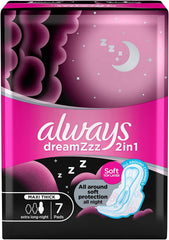 ALWAYS DREAMZZZ 2IN1 MAXI THICK EXTRA LONG NIGHT 7PADS - Anwar Store