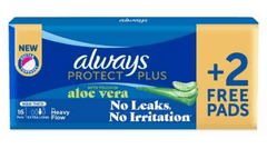 ALWAYS PROTECT PLUS 16+2 FREE MAXI THICK WITH ALOE VERA - Anwar Store