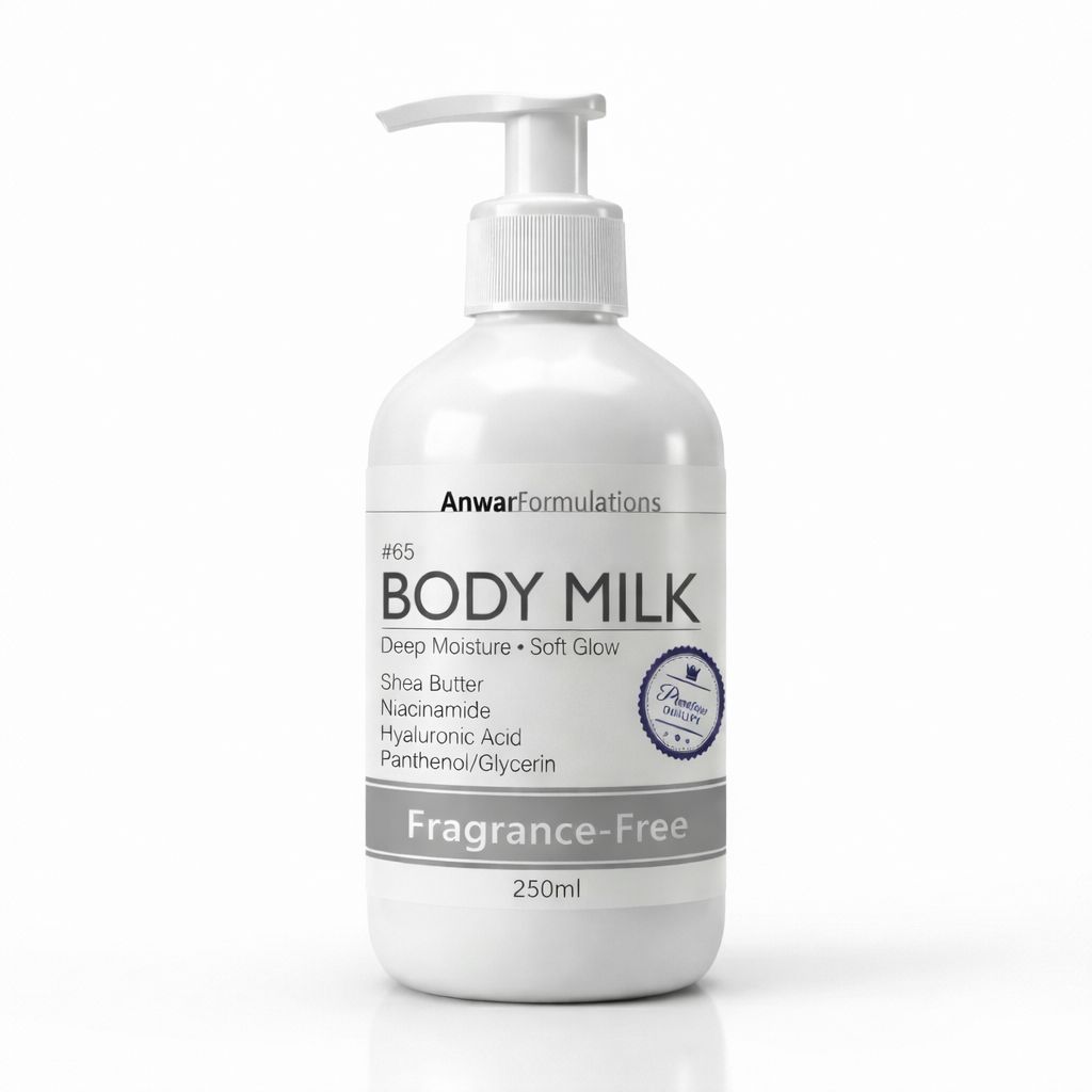 ANWAR BODY MILK FRAGRANCE FREE 250ml - Anwar Store