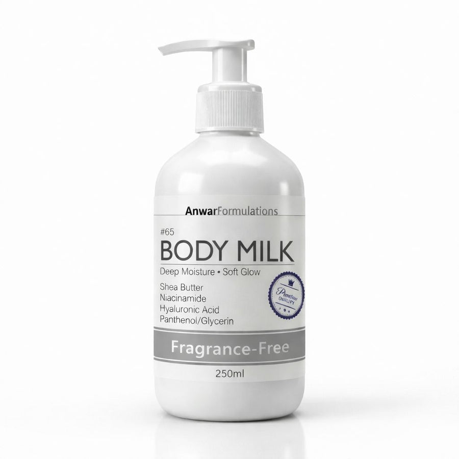 ANWAR BODY MILK FRAGRANCE FREE 250ml - Anwar Store
