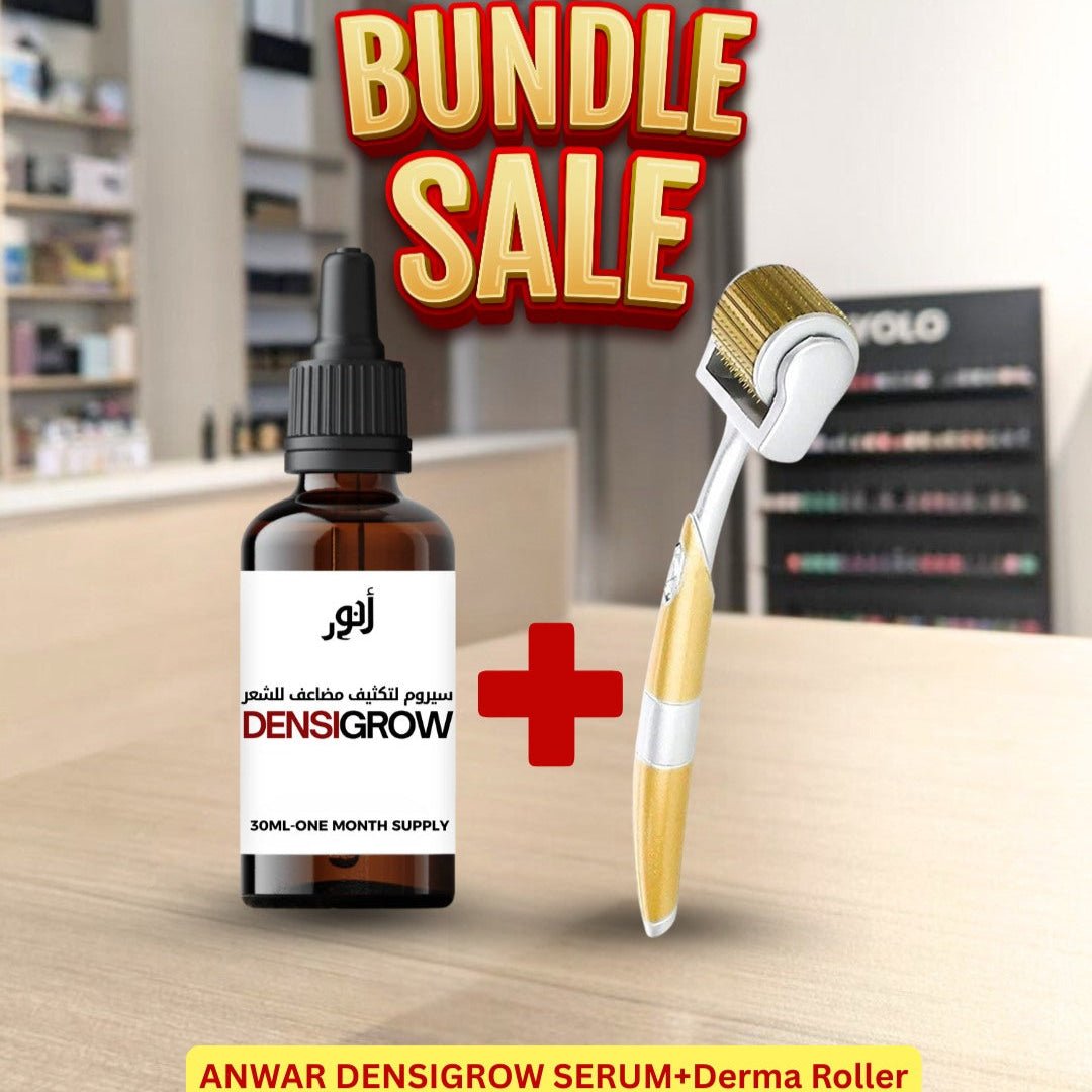 Anwar Hair Bundle (ANWAR DENSIGROW SERUM & Derma roller ZGTS .75m) - Anwar Store