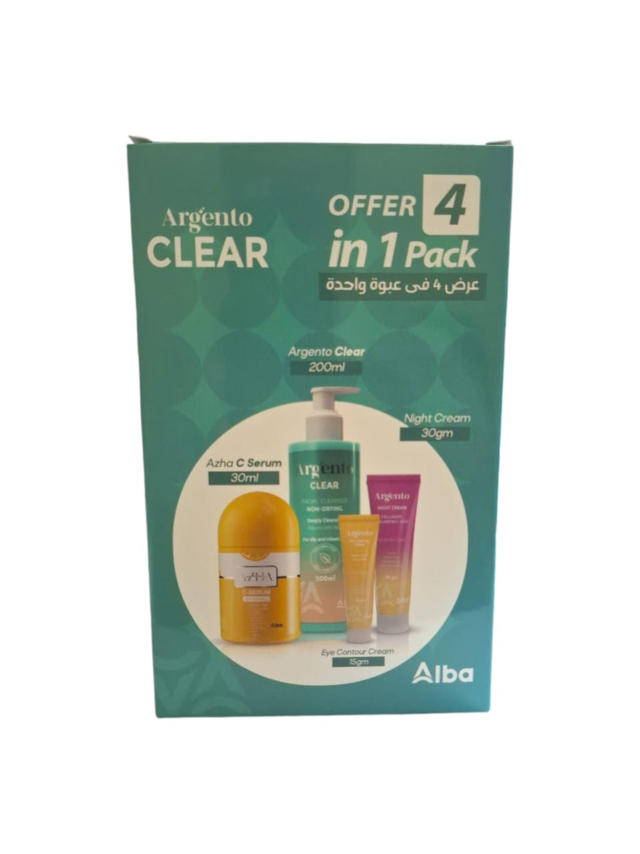 ARGENTO BOX (EYE CONTOUR+CLEAR+NIGHT CREAM+C SERUM) - Anwar Store