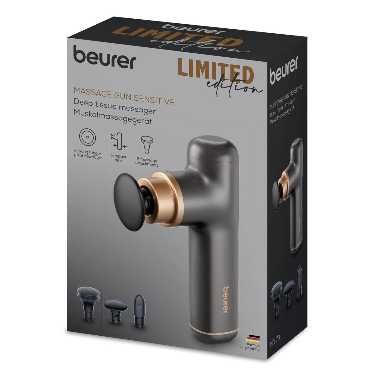 BEURER MG 79 LIMITED EDITION MASSAGE GUN BLACK - Anwar Store