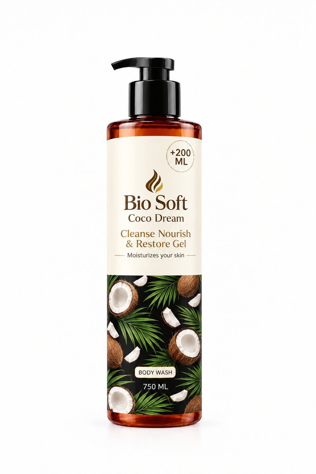 BIO SOFT COCO DREAM SHOWER GEL 750ML+200ML - Anwar Store