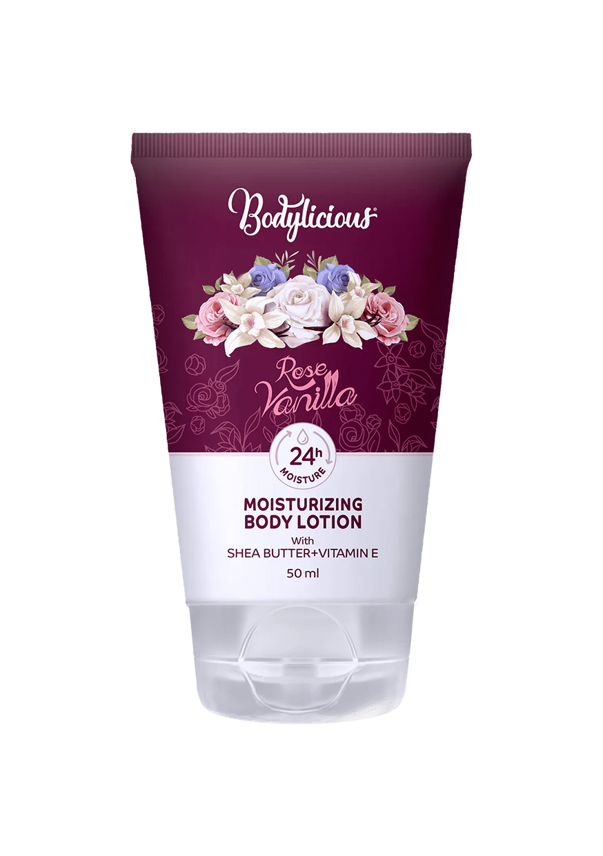 BODYLICIOUS ROSE VANILLA MOISTURIZING BODY LOTION 50ML - Anwar Store