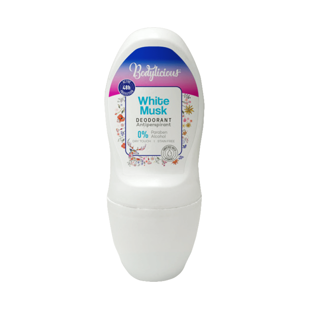 BODYLICIOUS WHITE MUSK ANTIPERSPIRANT DEODORANT 50ML - Anwar Store