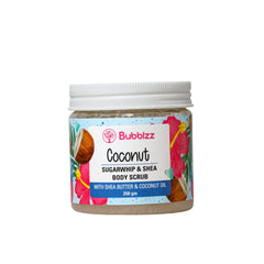 Bubblzz Coconut Sugar Whip & Shea Body Scrub – 250gm