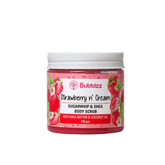BUBBLZZ STRAWBERRY & CREAM BODY SCRUB 250GM