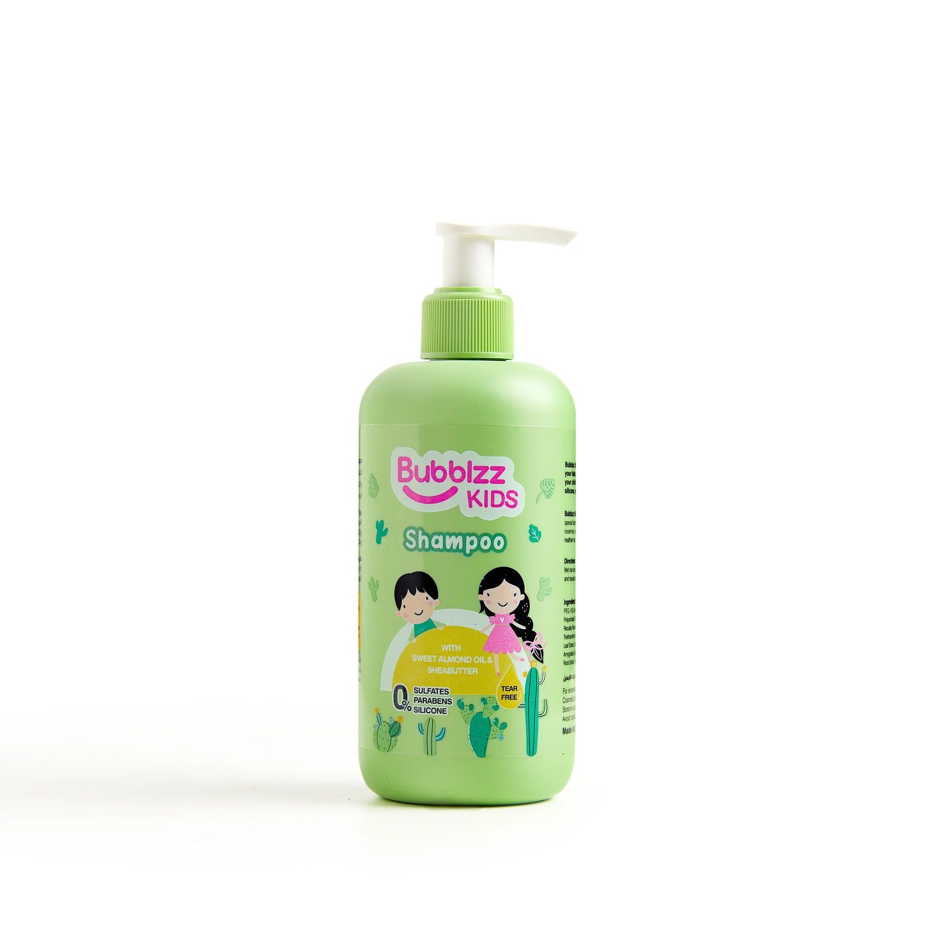 BUBBLZZ KIDS SHAMPOO WITH ALMOND & SHEA BUTTER 325ML - Anwar Store