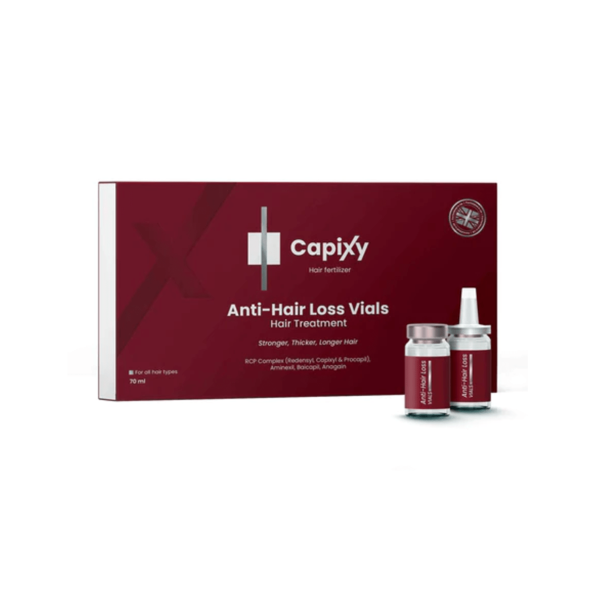 Capixy Anti Hair Loss Vials 70 ml (7 Vial X 10 ml) | علاج تساقط الشعر كابيكسي 70 مل - Anwar Store