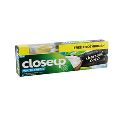 CLOSE UP WHITE FRESH CHARCOAL COCO FREE TOOTH BRUSH 75ML - Anwar Store