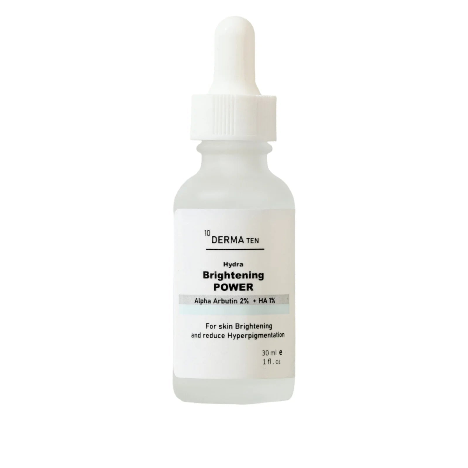 Derma 10 Brightening Power Serum Alpha Arbutin 2% + HA 1% + VB5 30 ml | سيروم ديرما 10 ألفا أربوتين 2% لتفتيح البقع الداكنة وتوحيد اللون - Anwar Store