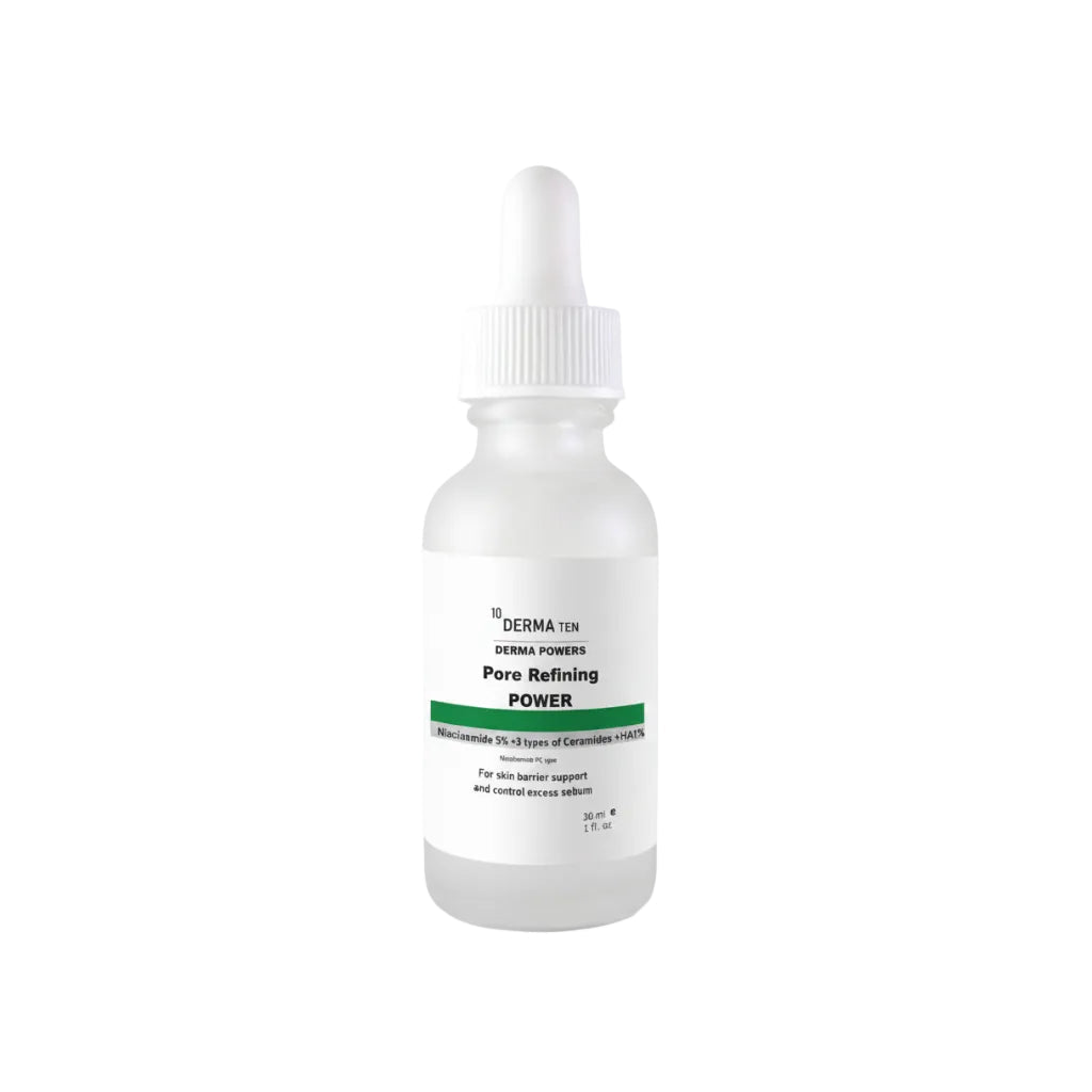 Derma 10 Pore Refining Power Serum Niacinamide 5% + HA 1% + 3 Ceramides 30 ml | سيروم ديرما 10 نياسيناميد 5% وسيراميدات لتنقية المسام - Anwar Store