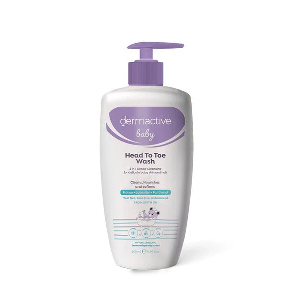 DERMACTIVE BABY HEAD TO TOE WASH 2IN1 CLEANSING 500ML - Anwar Store