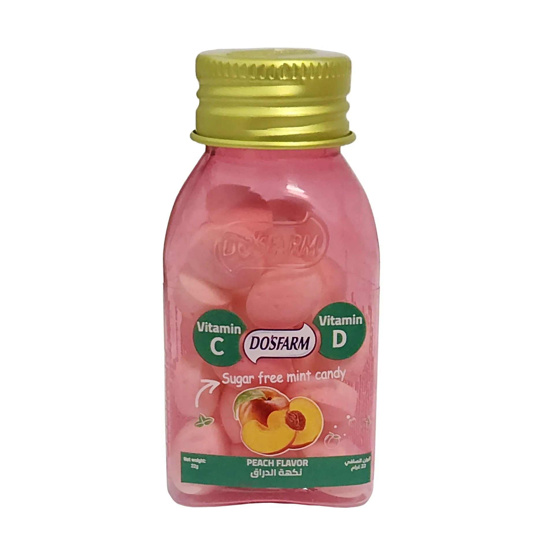Dosfarm Peach Sugar Free Mint Candy 1s - Anwar Store
