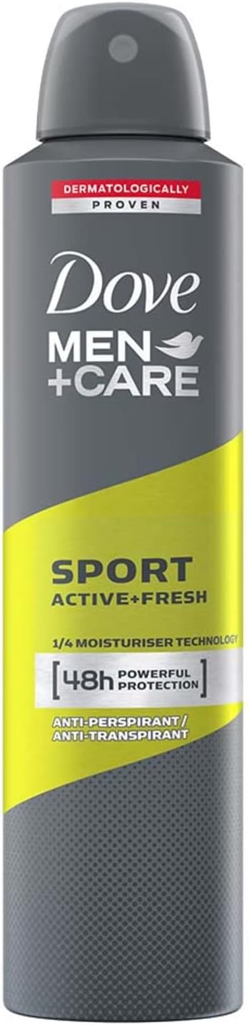 DOVE MEN+CARE SPORT ACTIVE+ FRESH ANTI-PERSPIRANT DEODORANT 250ML - Anwar Store