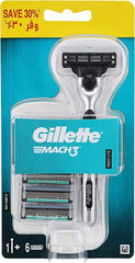 Gillette MACH3 RAZOR WITH 6 BLADES FOR MEN SAVE 30% - Anwar Store