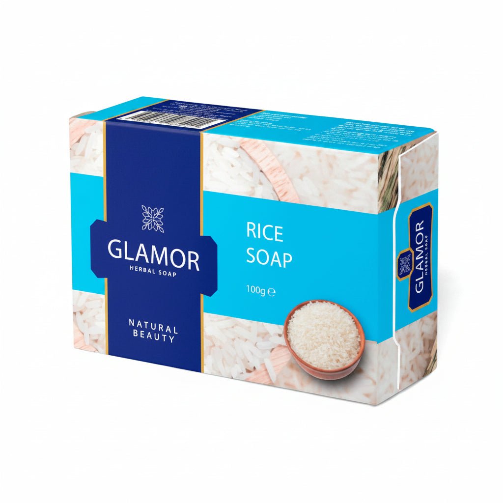 GLAMOR HERBAL SOAP RICE SOAP 100GM - Anwar Store