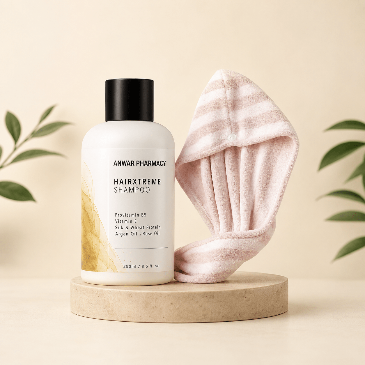 Anwar Xtreme Shampoo + Microfiber Towel Hair Care Bundle