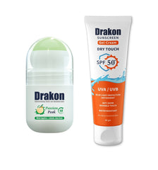 DRAKON SUMMER CARE ROUTINE ROLL ON (PASSION) + GEL CREAM 60GM OFFER