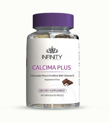 INFINITY Calcima Plus - For Calcium & Vitamin D Deficiency 30 Chocolate Pieces - Anwar Store