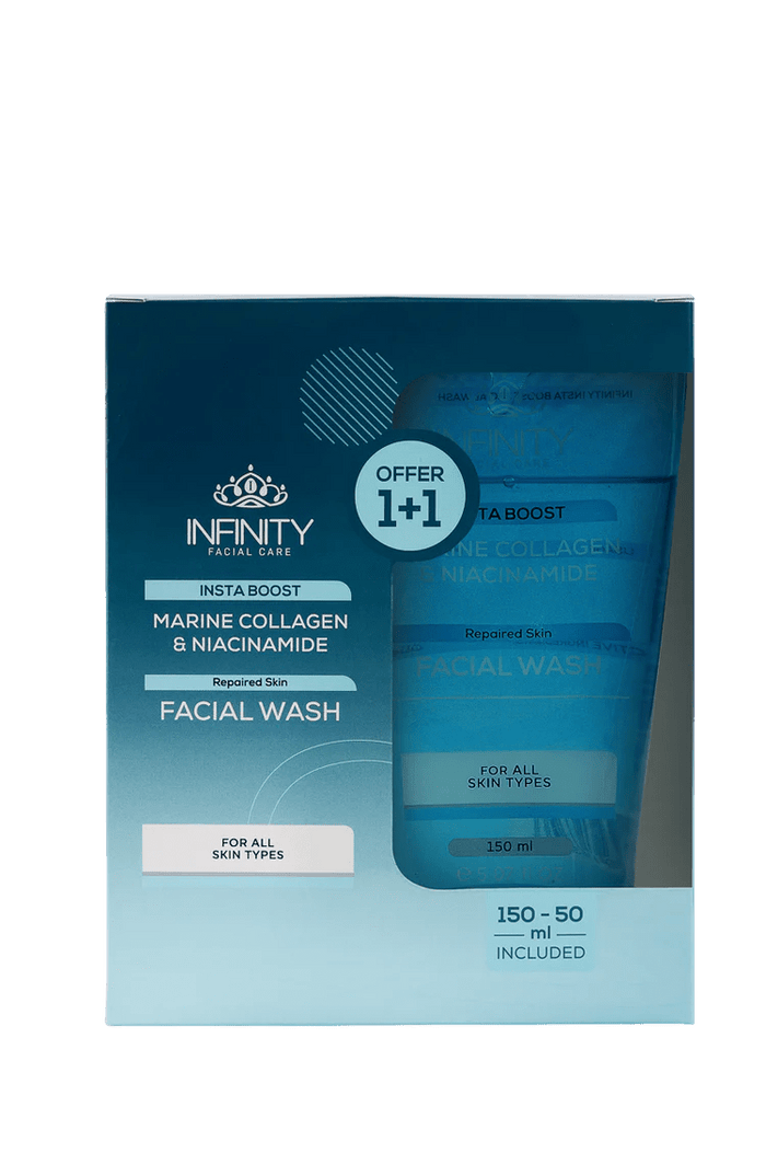 INFINITY INSTA BOOST FACIAL WASH 150ML +INFINITY INSTA BOOST FACIAL WASH 50ML(OFFER) - Anwar Store