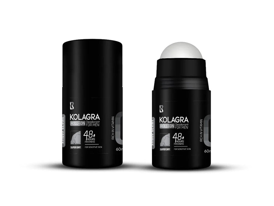 KOLAGRA SUPER DRY 48H MENS ROLL-ON DEODORANT SILVER SCENT 60ML - Anwar Store