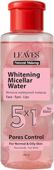 LEAVES NATURAL MAKEUP WHITENING MICELLAR WATER 5*1 FOR NORMAL OIL SKIN SKIN 200Ml - Anwar Store