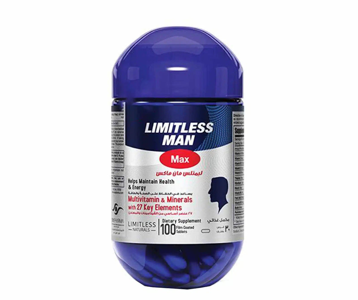 LIMITLESS MAN MAX 100 TABLETS - Anwar Store