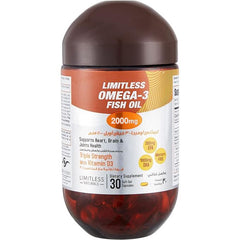 Limitless Omega 3 fish oil, 2000mg, 60 capsules - Anwar Store