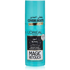L'Oreal MAGIC RETOUCH Black Temporary Instant Grey Root Concealer Spray 75ml - Anwar Store